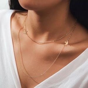 3/$30 Gold Double Dove Chain Necklace